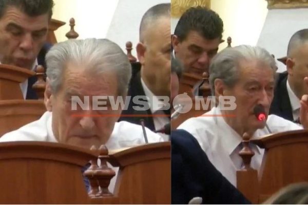 Sali Berisha ne gjendje te dobet shendetesore! Dalin pamjet nga Parlamenti, ja cfare ndodhi kur u ngrit (Video)